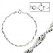 Bracelet maille singapour 2.6 mm en Argent 925 x18cm|raw }}