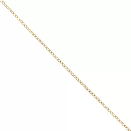 Chaîne maille forçat 1.6 mm Plaqué Or 3 microns x50 cm