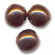 Perles en verre tchèque rondes  4 mm Dark Bronze x50