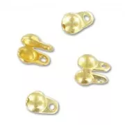 Embouts pour chaîne maille boule 1,5 mm - Doré à l'Or fin x50