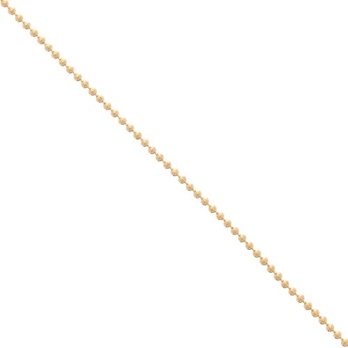 Chaîne maille boule 1.5 mm Doré à l'or fin x1m
