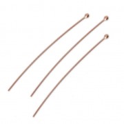 Clous tête boule 50x0.7 mm - doré rose x20|raw }}