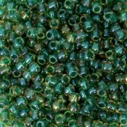 Rocaille Toho 11/0 TO11R242 - Luster Jonquil Emerald Lined x8g