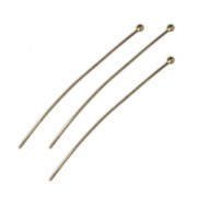 Clous tête boule 50x0.7 mm - bronze x20