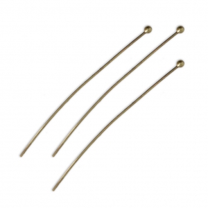 Clous tête boule 50x0.7 mm - bronze x20