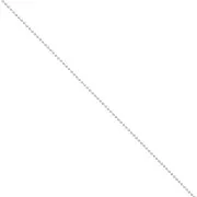 Chaîne maille boule 1,6 mm Placage argent fin x1m