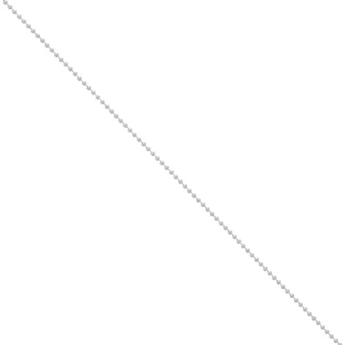 Chaîne maille boule 1,6 mm Placage argent fin x1m