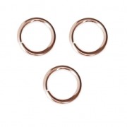 Anneaux ouverts 6x1 mm en Rose Gold filled (or laminé)  x10|raw }}