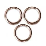 Anneaux ouverts 8x1 mm en Rose Gold filled (or laminé) x10