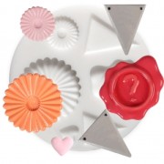 Mini moule silicone pour pâte polymère et pâte de métal Décoration