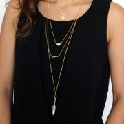 Tube droit 30 mm avec un trou de 1 mm de diamètre en bronze plaqué Or Rose 3 micr