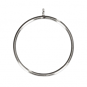 Bague pour semi-percée 6 / 8 et 10 mm en Argent 925 Taille 49 x1