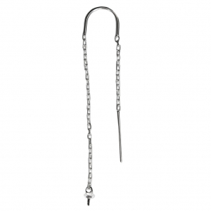 Chaines d'oreilles traversantes 48 mm pour semi-percées en Argent 925 x2