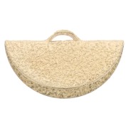 Embout pince demi-lune diamanté 15x8 mm - Doré x1|raw }}