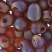 Mini-gouttes Miyuki 3.4 mm DP134FR - Mat Tr Dark Topaz AB x8g|raw }}