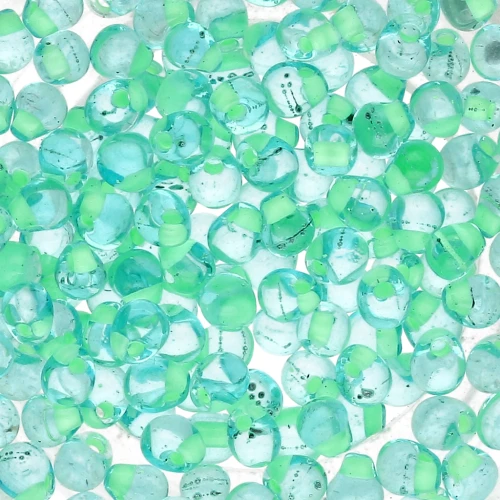 Mini-gouttes Miyuki 3.4 mm DPF20 - Aqua Mint Green Lined x8g