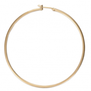 Créoles à décorer en métal 60 mm - Fil 1.9 mm - doré mat x2