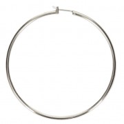 Créoles à décorer en métal 60 mm - Fil 1.9 mm - Placage argent fin x2|raw }}