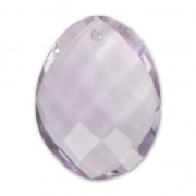 Pendentif facetté ovale 20x15 mm en pierre gemme Amethyst x1
