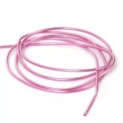 Cannetille lisse pour broderie - création broches & bijoux brodés 1 mm Pink