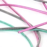 Cannetille lisse pour broderie - création broches & bijoux brodés 1 mm Ant. Silver