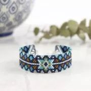 Embout pour tissage de perles Miyuki 11/0 exclu Perles & co 18 mm bohème doré rose