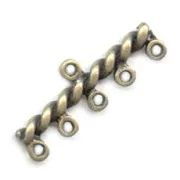 Intercalaires 5 rangs 32x11 mm bronze x4