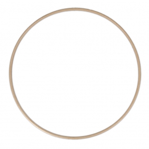 Grand cercle en bois de hêtre pour attrape rêve et décoration 30 cm x1