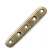 Intercalaires 5 rangs 30x6 mm bronze x5