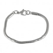 Bracelet maille serpentine 17.5 cm en Acier Inox x1