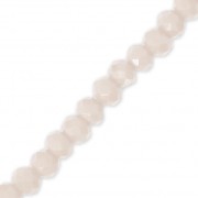 Perles rondelles facettées - rondes aplaties -3.5x3 mm Peach Puff x32cm|raw }}