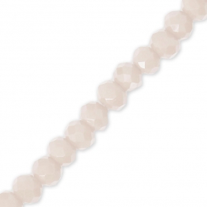 Perles rondelles facettées - rondes aplaties -3.5x3 mm Peach Puff x32cm