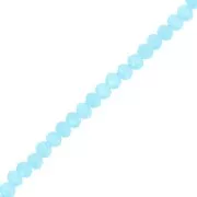 Sky Blue - Perles rondelles facettées - rondes aplaties -3.5x3 mm Sky Blue x35cm Perles rondelles facettées - rondes aplaties -3.5x3 mm Sky Blue x35cm