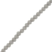 Perles rondelles facettées - rondes aplaties -3x2 mm Grey x40cm|raw }}