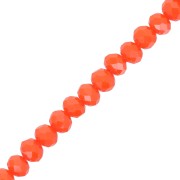 Perles rondelles facettées - rondes aplaties - 6x4.5 mm Light Coral x40cm