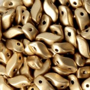 Perles en verre StormDuo 2-hole 3x7 mm Gold Mat x50|raw }}