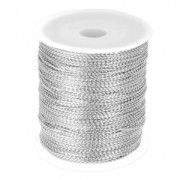 Bobine de fil polyester métallisé 1 mm Argenté x 100 m|raw }}
