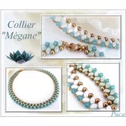 Perles en verre Paros® par Puca® 7x4 mm Beige Metallic Mat x10g