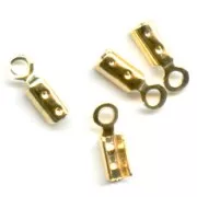 Mini pince lacet 1,5 mm Doré à l'or fin x10