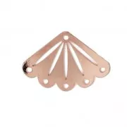 Intercalaire pour tissage de perles Miyuki 11/0 exclu Perles&co 14x20 mm doré rose