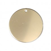 Sequin rond 18 mm - médaille à graver - Gold filled (or laminé) x1|raw }}