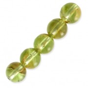 Perles Rondes 5.5 mm en pierre gemme Peridot x15