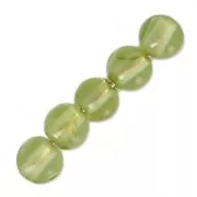 Perles Rondes 3 mm en pierre gemme Peridot x25