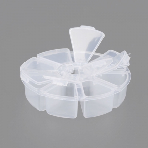 Boite de rangement carrousel empilable pour perles et apprêts