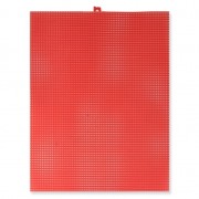 Feuille Toile Canevas Plastique à Broder et découper 26.7x34.3 cm n°7 Rouge|raw }}