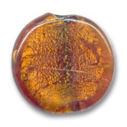 Perles plates - palets - feuille d'argent 35 mm Topaz x1|raw }}