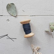 Biais en Crêpe de Viscose Atelier Brunette 10 mm Crêpe Midnight x1m