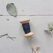 Biais en Crêpe de Viscose Atelier Brunette 10 mm Crêpe Midnight x1m