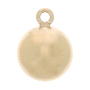 Breloques forme boule 4 mm en Gold filled (or laminé) x4
