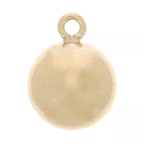 Breloques forme boule 4 mm en Gold filled (or laminé) x4